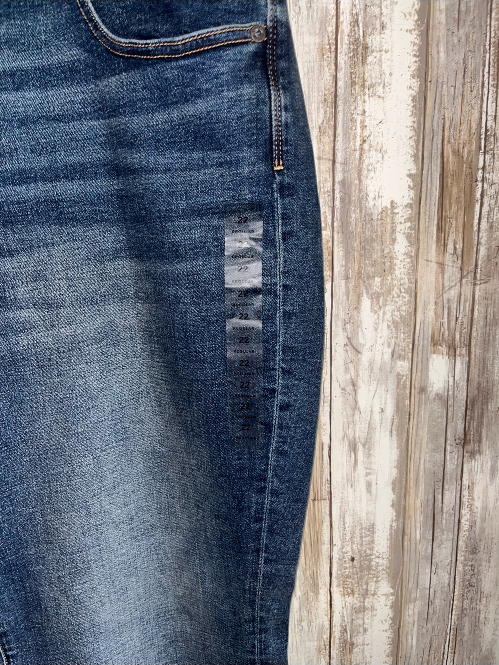 American Eagle Kick Boot Jeans Size 22 Low Rise Super Stretch Dark Wash NWT - Picture 2 of 6